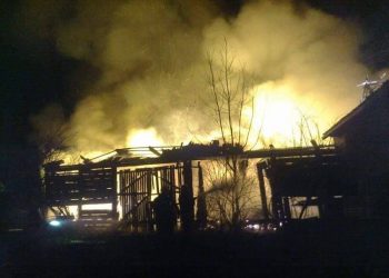 Skokum: Spaliła się stodoła