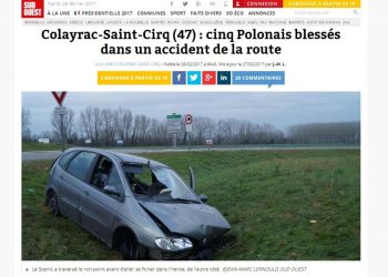 Młody słupczanin miał wypadek we Francji