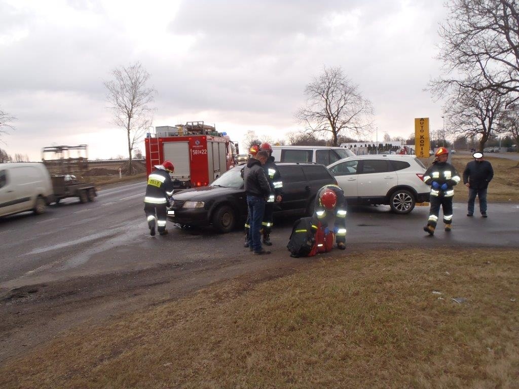 Na K92 zderzyły się trzy auta ZDJĘCIA