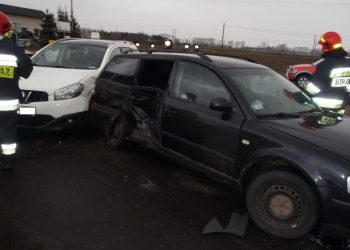 Na K92 zderzyły się trzy auta ZDJĘCIA