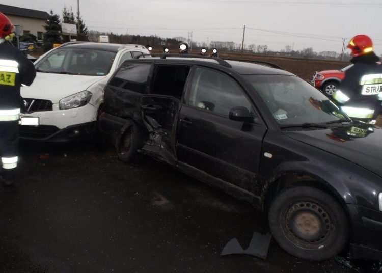 Na K92 zderzyły się trzy auta ZDJĘCIA