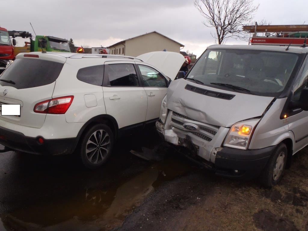 Na K92 zderzyły się trzy auta ZDJĘCIA