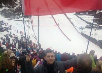 Kibicował polskim skoczkom