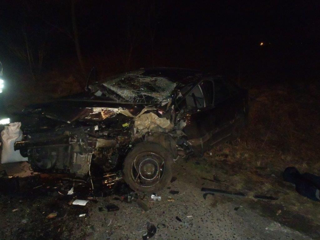 Drzewce: Uderzył w drzewo i dachował