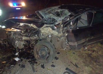 Drzewce: Uderzył w drzewo i dachował