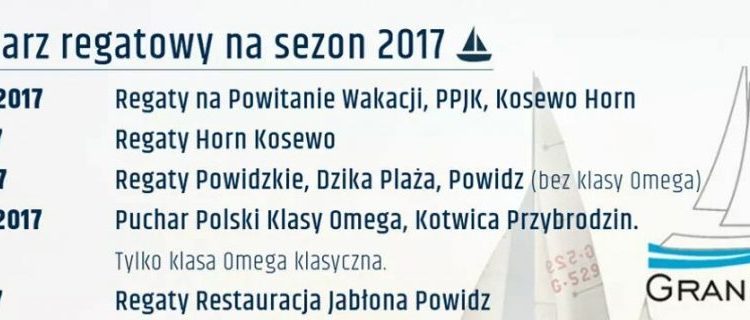 Znamy kalendarz regatowy 2017