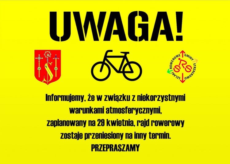 Strzałkowski rajd rowerowy odwołany