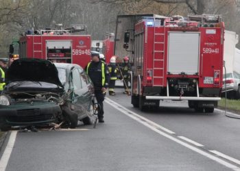 Citroen jechał wprost pod ciężarówkę FILM