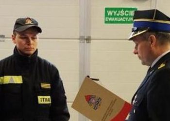 Oficjalnie podziękowali strażakowi