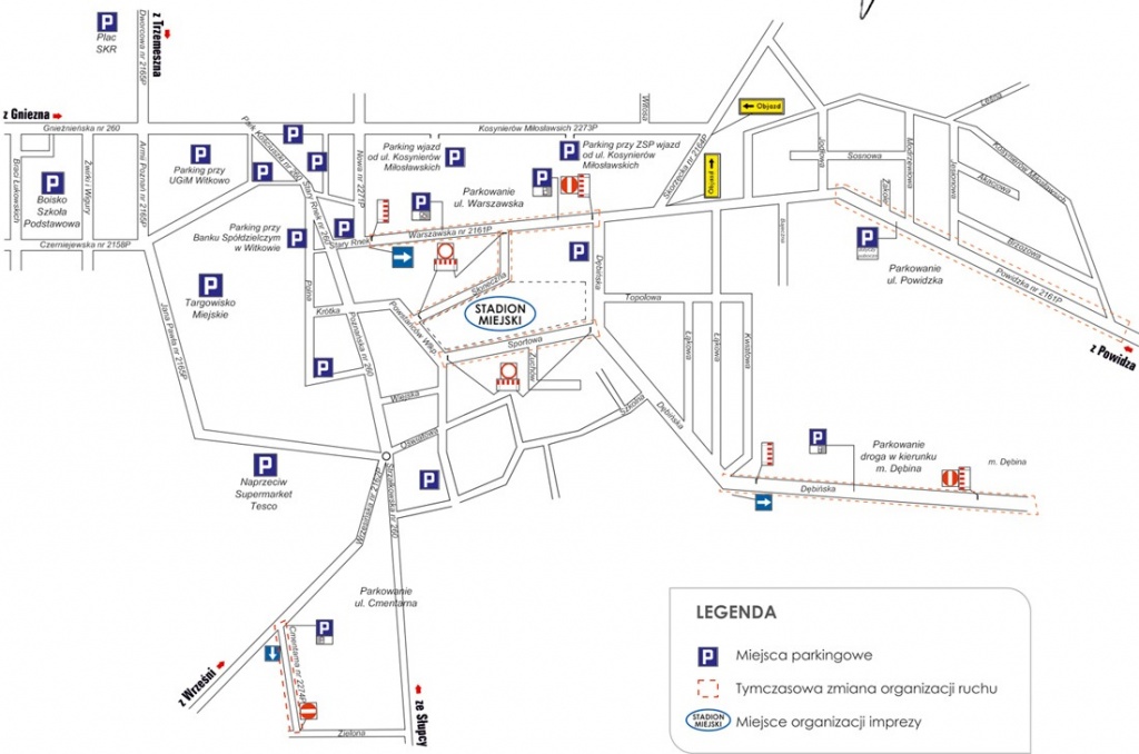 Zmiany w związku z koncertem Zenka