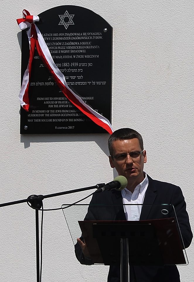 Zagórów: Odsłonięcie tablicy żydowskiej (foto)