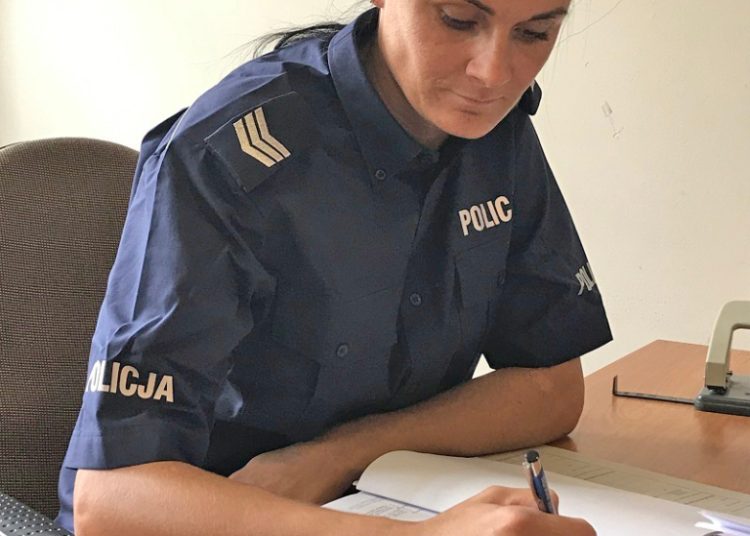 Bohaterska postawa policjantki