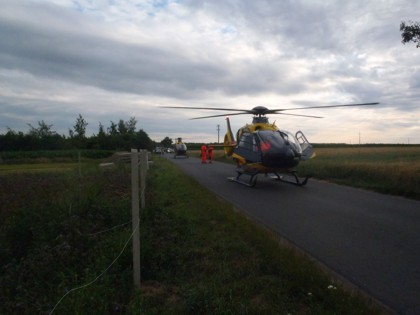Tragedia na drodze. Helikopter zabrał 23-latkę z naszego powiatu
