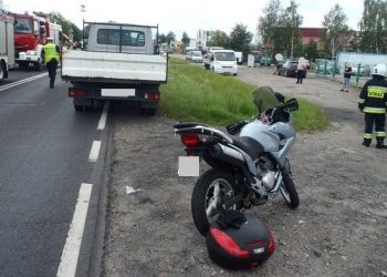 Wypadek na obwodnicy. Ucierpiał motocyklista