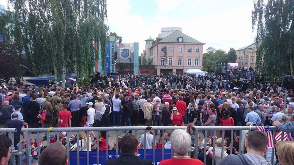 Zagórowianie na wizycie Trumpa w Warszawie