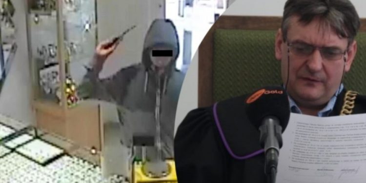 Usłyszał wyrok za napad na jubilera FILM