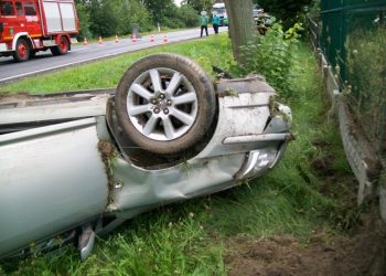Czworo dzieci ucierpiało w Rokoszu. Zdjęcia z miejsca wypadku