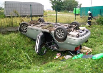 Czworo dzieci ucierpiało w Rokoszu. Zdjęcia z miejsca wypadku