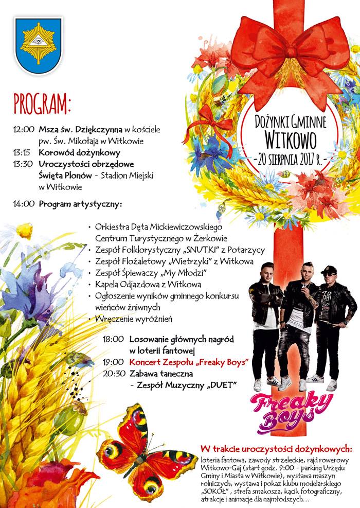 Już dziś Dożynki Gminne. Zobacz program