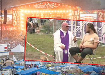 Pojechał na Woodstock, ustawił krzesło i… zaczął spowiadać