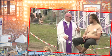 Pojechał na Woodstock, ustawił krzesło i… zaczął spowiadać