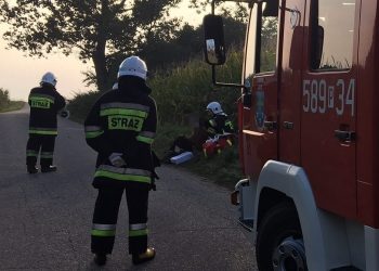 Mocno ucierpiał, ale nie chciał do szpitala