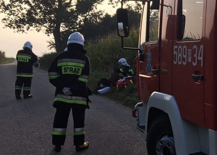 Mocno ucierpiał, ale nie chciał do szpitala