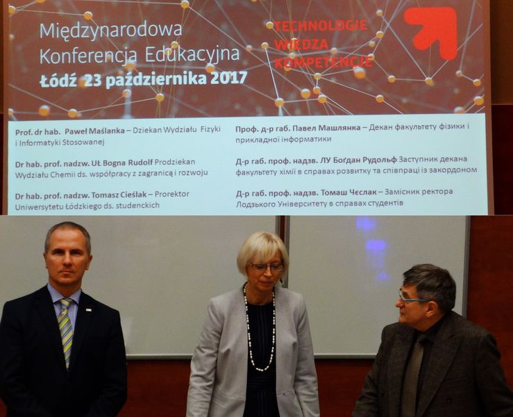 Przedstawiciele ZSP Zagórów na Uniwersytecie Łódzkim