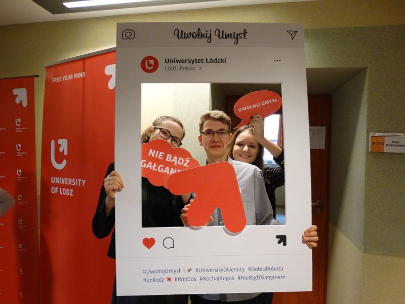 Przedstawiciele ZSP Zagórów na Uniwersytecie Łódzkim