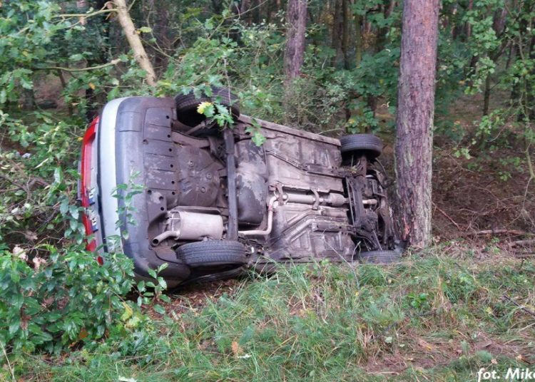 Jechała z dzieckiem. Miała wypadek