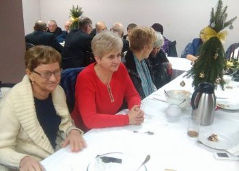 Wigilia czlonków Klubu Seniora w Cieninie Zabornym