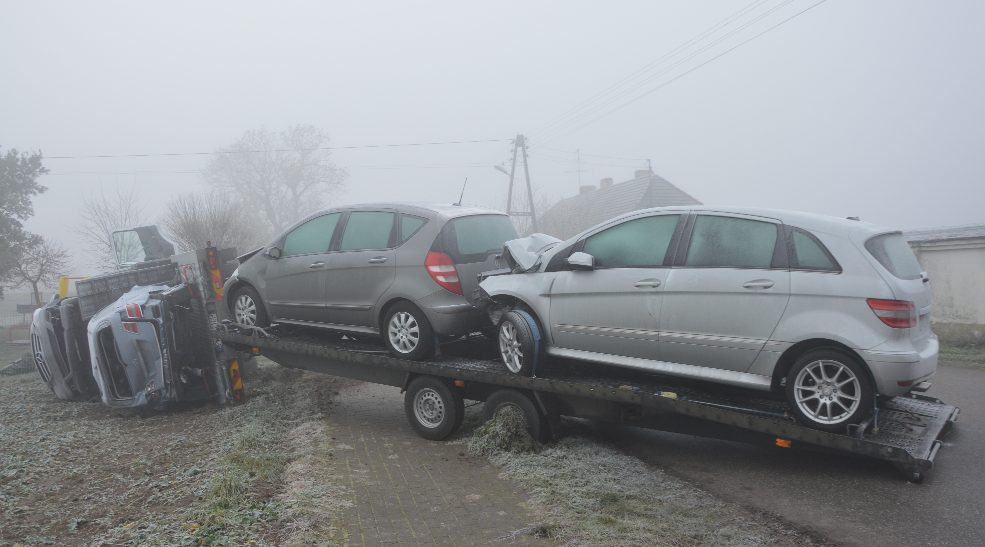 Niebezpiecznie w Maleninie. Wypadek lawety