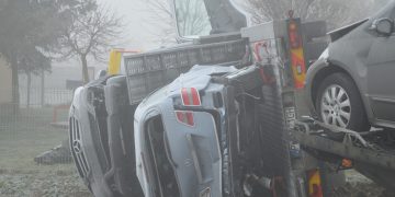 Niebezpiecznie w Maleninie. Wypadek lawety