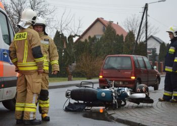 Wypadek w Witkowie. Ucierpiał motocyklista