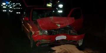 Nie ustąpił pierwszeństwa. Groźnie w Cieninie ZDJĘCIA