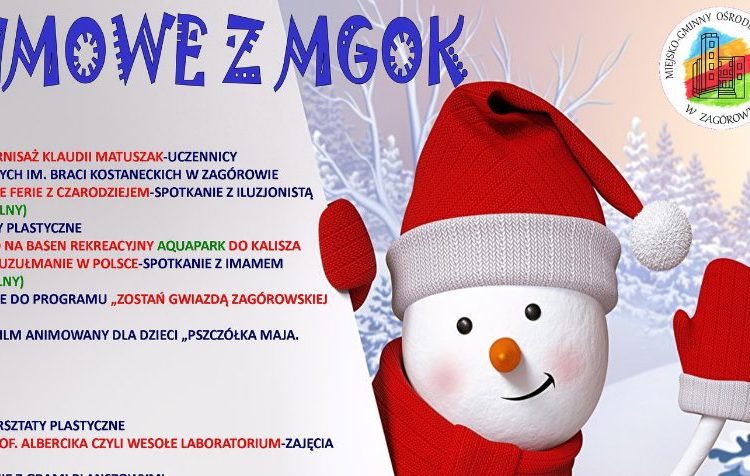 Zimowe ferie z zagórowskim MGOKiem