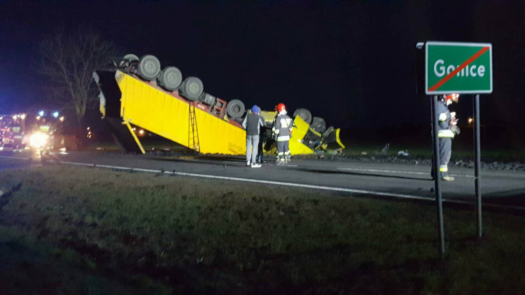 Tony węgla zablokowały drogę. Uważajcie