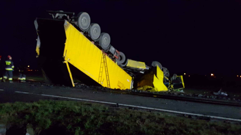 Tony węgla zablokowały drogę. Uważajcie