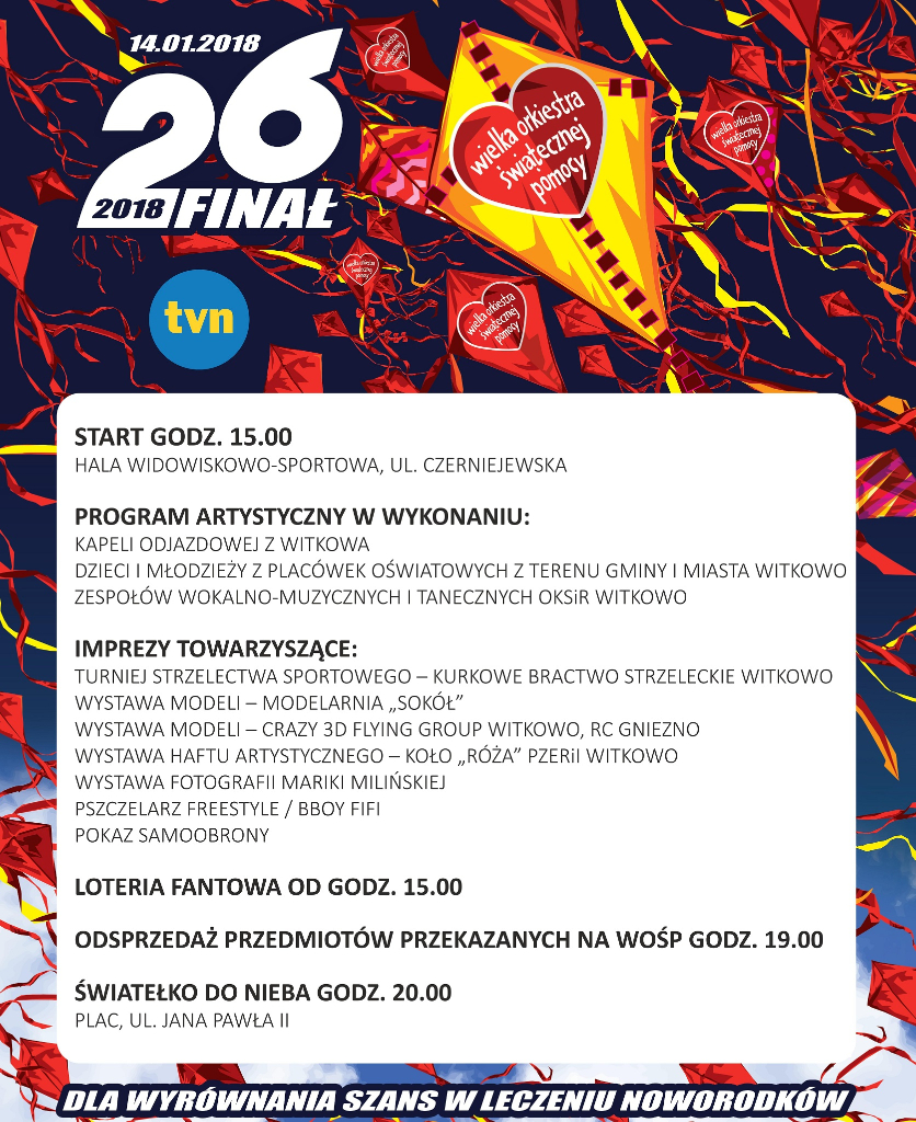 WOŚP także w Witkowie. Zobacz program