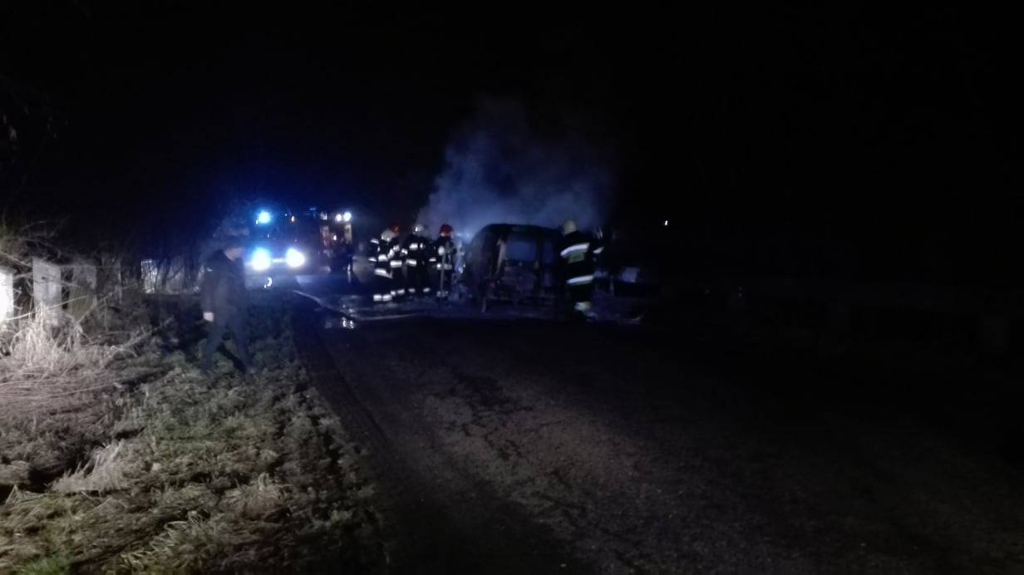 W Żelazkowie spłonął samochód ZDJĘCIA