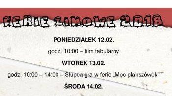 Zimowe ferie ze słupeckim MDKiem