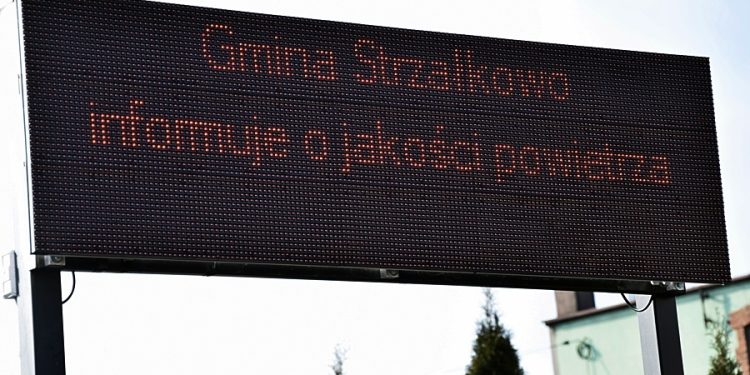 Powietrze na wyświetlaczu