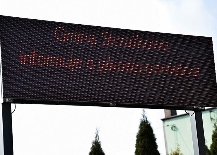 Powietrze na wyświetlaczu