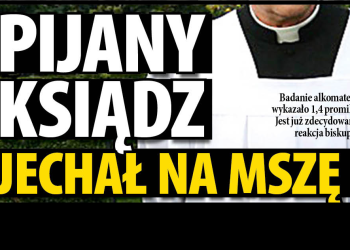 Pijany ksiądz za kierownicą. Miał 1,4 promila