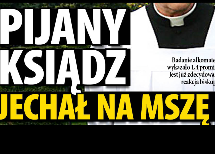 Pijany ksiądz za kierownicą. Miał 1,4 promila