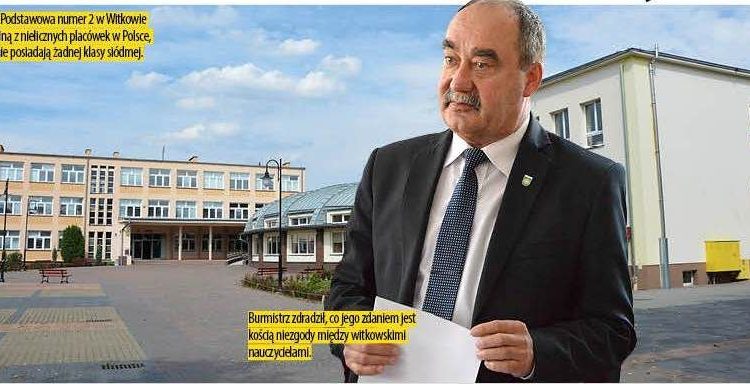 Burmistrz ostro o walce nauczycieli