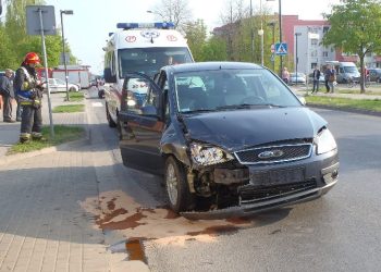 Wypadek na Kopernika. Skończyło się mandatem