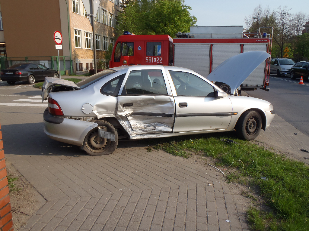 Wypadek na Kopernika. Skończyło się mandatem
