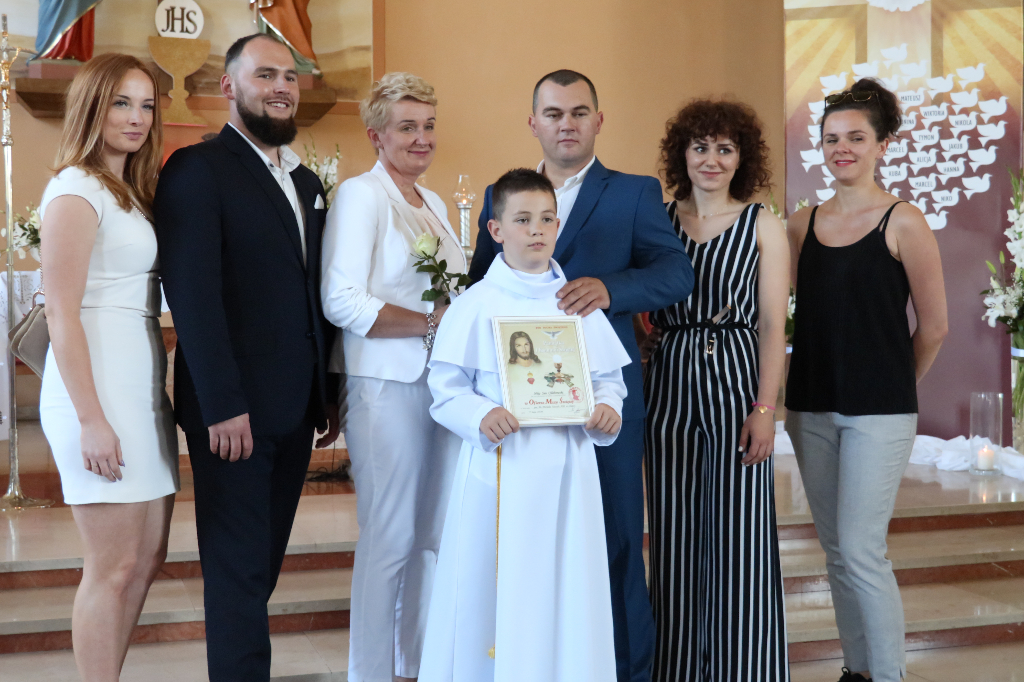 Komunia w Kozalu. Klasa III d ZDJĘCIA