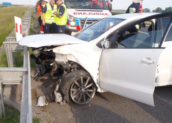 Pijany spowodował wypadek na A2